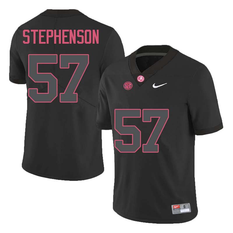 Alabama Crimson Tide Men's Dwight Stephenson #57 Black NCAA Nike Authentic Stitched College Football Jersey KC16E36IC